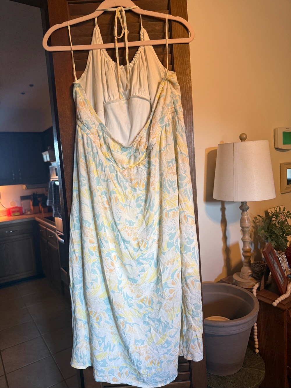 Nordstrom BP halter sundress floral 2X EUC - Picture 4 of 5